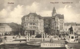 Nagyvárad, Egyesülési tér, Piata Unirii. Mozi, gyógyszertár / Square, hotel, pharmacy, cinema