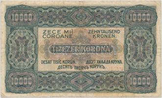 1923. 10.000K "80 FILLÉR - NYOLCVAN FILLÉR" felülbélyegzéssel, nyomdahely jelölés nélkül T...