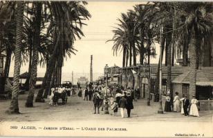 Algiers, Alger; 'Jardin d'Essai - L'Oasis des Palmiers' / Test gardens - Oasis of Palms, restaurant (EK)