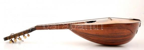 cca 1900 Campanello d'oro Sicilia olasz mandolin, a test peremén kis sérüléssel, két húrja hián...