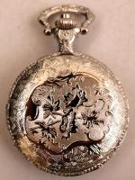 Timestar jelzéssel modern zsebóra, gőzmozdonyos,újszerű állapotban, működőképes, d:4,5cm