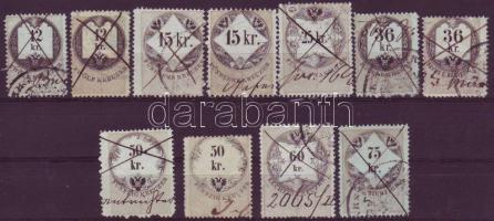 60 klf magyarországon is használt osztrák okmánybélyeg 1854-1868