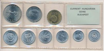 1982. 2f-10Ft 9db klf, érmés forgalmi sor fóliatokban T:1