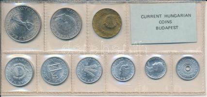 1981. 2f-10Ft 9db klf, érmés forgalmi sor fóliatokban T:1