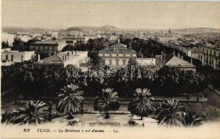 Tunis, 'La Résidence á vol d'oiseau' / The Reisdence from bird view, from postcard booklet