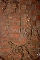 Magyarország középcímere, bronzírózott fém, 30×24 cm