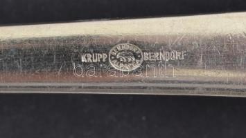 2 db jelzett alpakka merőkanál, h: 30 és 33 cm