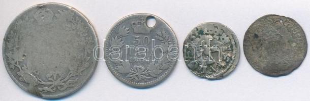 4db vegyes kis ezüstpénz, közte Szerbia 1904. 50p Ag "I. Péter" T:3
4pcs of mixed small s...