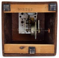 Francia metronóm, hiányos, működik, jelzett (Maelzel), m:22 cm