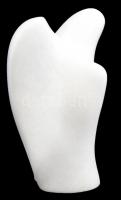 Héra József (1976- ): Angyal, fehér márvány, jelzett, m: 17 cm