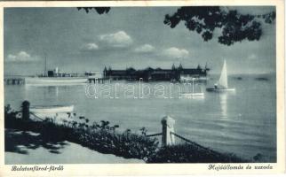 Balatonfüred-fürdő, hajóállomás, uszoda