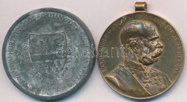 1898. "Jubileumi Emlékérem Fegyveres Erő Számára" Br kitüntetés mellszalag nélkül + 1940. ...