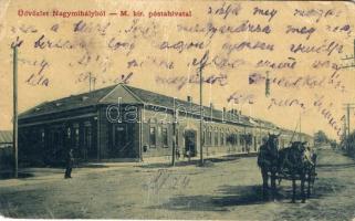 Nagymihály, Michalovce; M. kir. postahivatal / post office (EB)