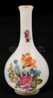 Herendi mini váza, kézzel festett, jelzett, hibátlan, m:9 cm