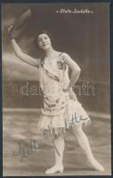 Stella Joulotte német táncosnő aláírt képeslapon / postcard with autograph signature