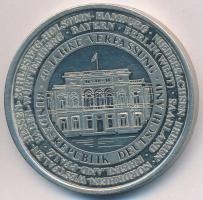 NSZK 1989. 40 éves az NSZK ón emlékérem (40mm) T:2 (PP) FRG 1989. 40 Years of FRG tin commemorative medallion (40mm) C:XF (PP)