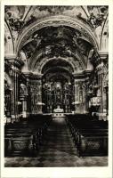 Budapest V. Belvárosi Ferences templom belső nézete a bejárattól