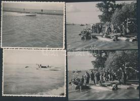 cca 1960 27 db hajókat és csónakokat ábrázoló fotó klf méretben