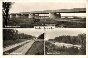 Harmadik birodalom - 5 db vegyes német képeslap / 5 mixed postcards from the Third Reich-era (Autobahn, München, Nürnberg)