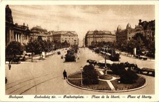 Budapest V. Szabadság tér, lovaskocsi (EK)