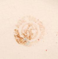 Hattyús kaspó, kézzel festett mázas kerámia, jelzett, hibátlan, h:26 cm, m:24 cm