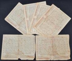 Budapest 1917. "Hadsegítési és Népjóléti nyereménykölcsön" nyereménykötvények 40K-ról, szá...