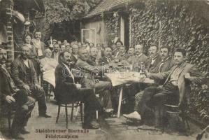 Fehértemplom, Steinbrucher Bierhalle, sörkert / beer garden (badly damaged) (b)