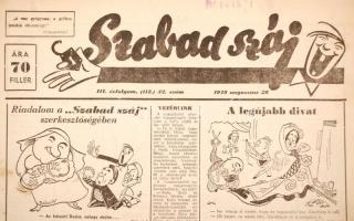 1948 A Szabad Száj 5 db száma