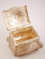 G. Unioun ezüstözött cukortartó, jelzett, 12x9x13cm