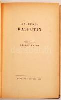 Klabund: Rasputin. Bp., é.n,  Körmendy. Kiadói keménykötésben, borítóval