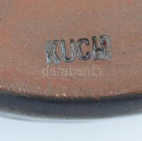 Kuch ikebana, mázas kerámia, hibátlan, jelzett, 7x12cm