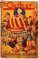 cca 1940 Dr. Oetker sütemény receptek, képes receptfüzet, 31 p. Papírkötés, kissé sérült gerinc.