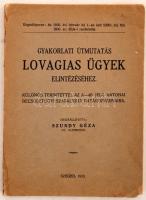 Szundy Géza: Gyakorlati útmutatás lovagias ügyek elintézéséhez. Különös tekintettel az A-46. jelz.katonai becsületügyi szabályzat határozványaira. Szeged, 1930, Szeged Városi Nyomda és Könyvkiadó részvénytársaság. Kiadói papírkötés, kissé kopott állapotban.