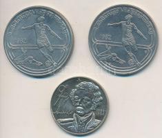 1982. 100Ft Cu-Ni "Labdarúgó VB 1982" (3x) + 1990. 100Ft alpakka "Fáy András" T:...