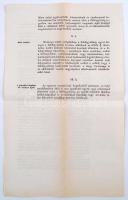 1868 Ideiglenes utasítás a Magy. kir. Vasúti és Hajózási főfelügyelet hatáskörét illetőleg. 4p