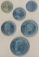 Spanyolország 1980. "Labdarugó VB 1982" szett 50c-100P (6xklf) eredeti tokban tanúsítvánny...