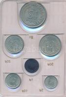 Szingapúr 1972. 1c-1$ "Patkány éve" (6xklf) fémpénz szett tokban tanúsítvánnyal T:1
Singa...