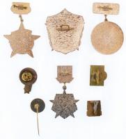 8db klf magyar szocialista jelvény és szovjet Al katonai jelvény T:2,2-