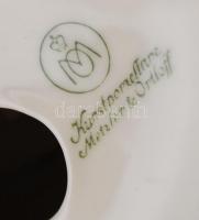 Metzler & Ortloff, imádkozó Madonna (art deco), kézzel festett, jelzett, hibátla / Praying Madon...