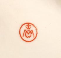 Metzler & Ortloff, kendős lány (art deco), kézzel festett, jelzett, hibátlan / Girl with scarf. ...