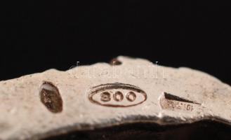 Ezüst kulcstartó, jelzett, Ag., 32,8gr./ Silver key ring, marked, Ag. 32,8gr./ Silver key ring, mark...