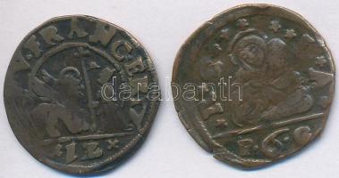 Olasz Államok / Velence 17. század 6B Cu (2.84g) + 1631-1646. 12B Cu "Francesco Erizzo" (1...