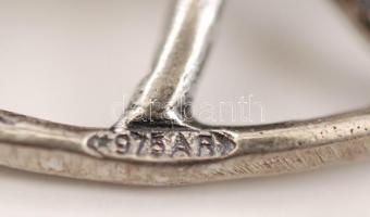 Ezüst hintaló, jelzett, Ag., 6,5gr., 3x2,5cm/Silver rocking horse, marked, Ag. 6,5gr. 3x2,5cm