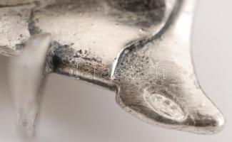 Ezüst vitorlás, jelzett, Ag., 21,6gr.,5,5x4cm/ Silver Sailing, marked, Ag. 21,6gr. 5,5x4cm