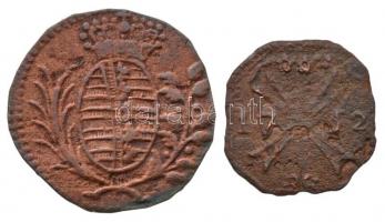 Német Államok / Augsburg 1752. 1h Cu + Szász-Hildburghausen 1788. 1h Cu T:3
German States / Augsbur...