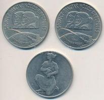 1980. 100Ft "Szovjet-magyar közös űrrepülés" (2x) + 1981. 100Ft "FAO" T:BU,2