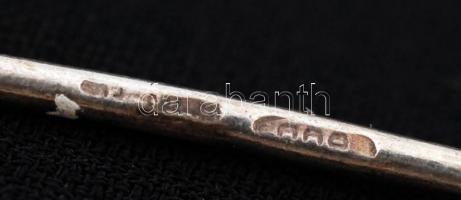 Ezüst rózsaszál, jelzett, Ag., 15gr., 11cm/ Silver rose, marked, Ag., 15, gr. 11cm