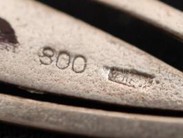 Ezüst könyvjelző, jelzett, Ag., 6,9gr., 6cm/Silver bookmark, marked, Ag. 6,9gr. 6cm