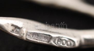 Ezüst kála, jelzett, Ag., 4,2gr., 5,5cm/ Silver calla lily, marked, Ag. 4,2gr. 5.5cm