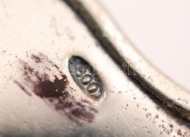 Ezüst brácsa, jelzett, Ag., 24,7gr., 9cm/Silver viola, marked, Ag. 24,7gr. 9cm